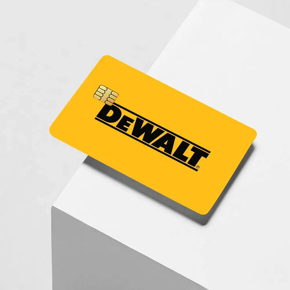 Fashion print D-DEWALTS Credit Card Decorative Card Stickers Suitable For Bank Cards Metro Transit Anti-scratch Gift 4PCS