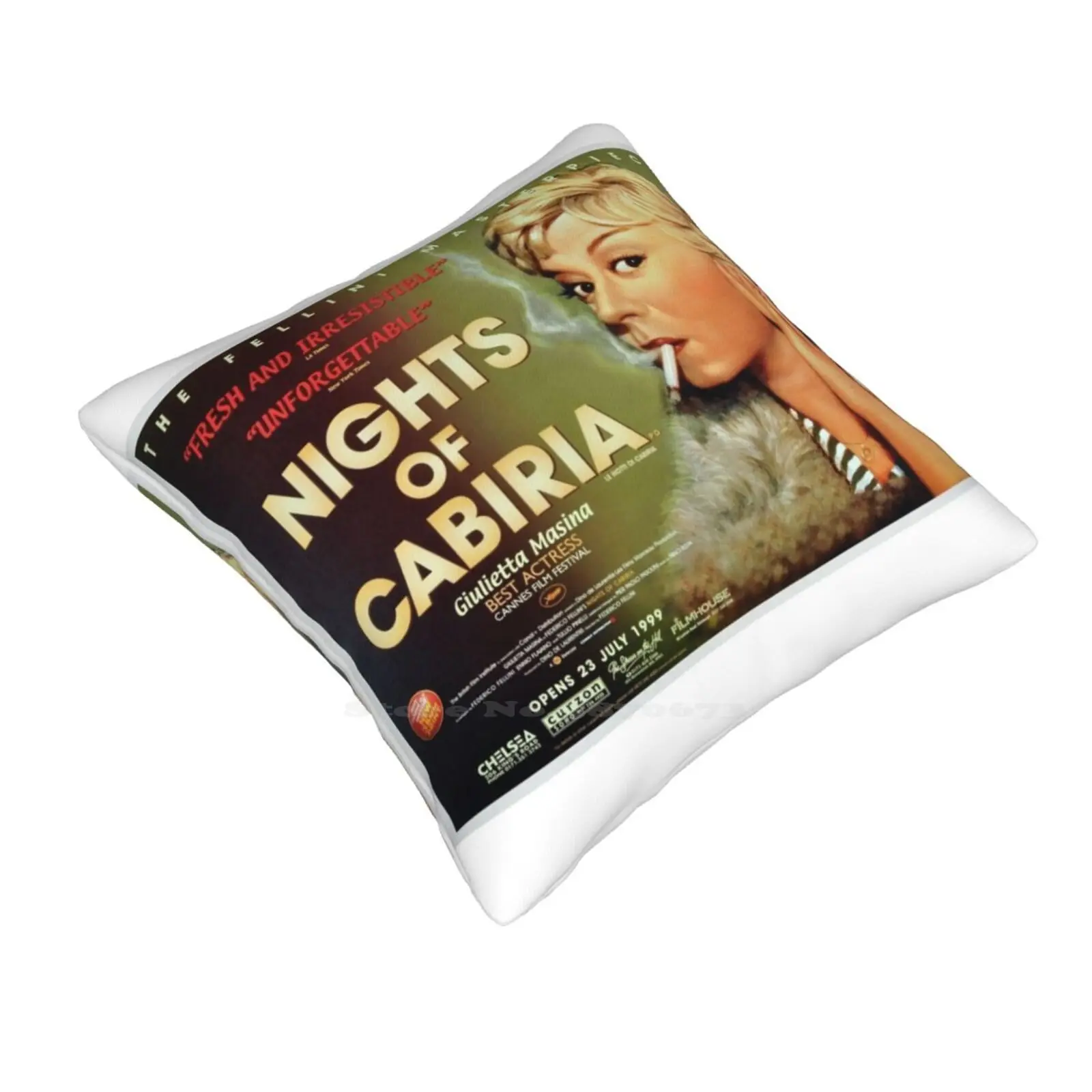 Federico Fellini Nights Of Cabiria Soft Comfortable Pillowcase Federico Fellini 8 La Vita La Strada Nights Of Cabiria Amarcord