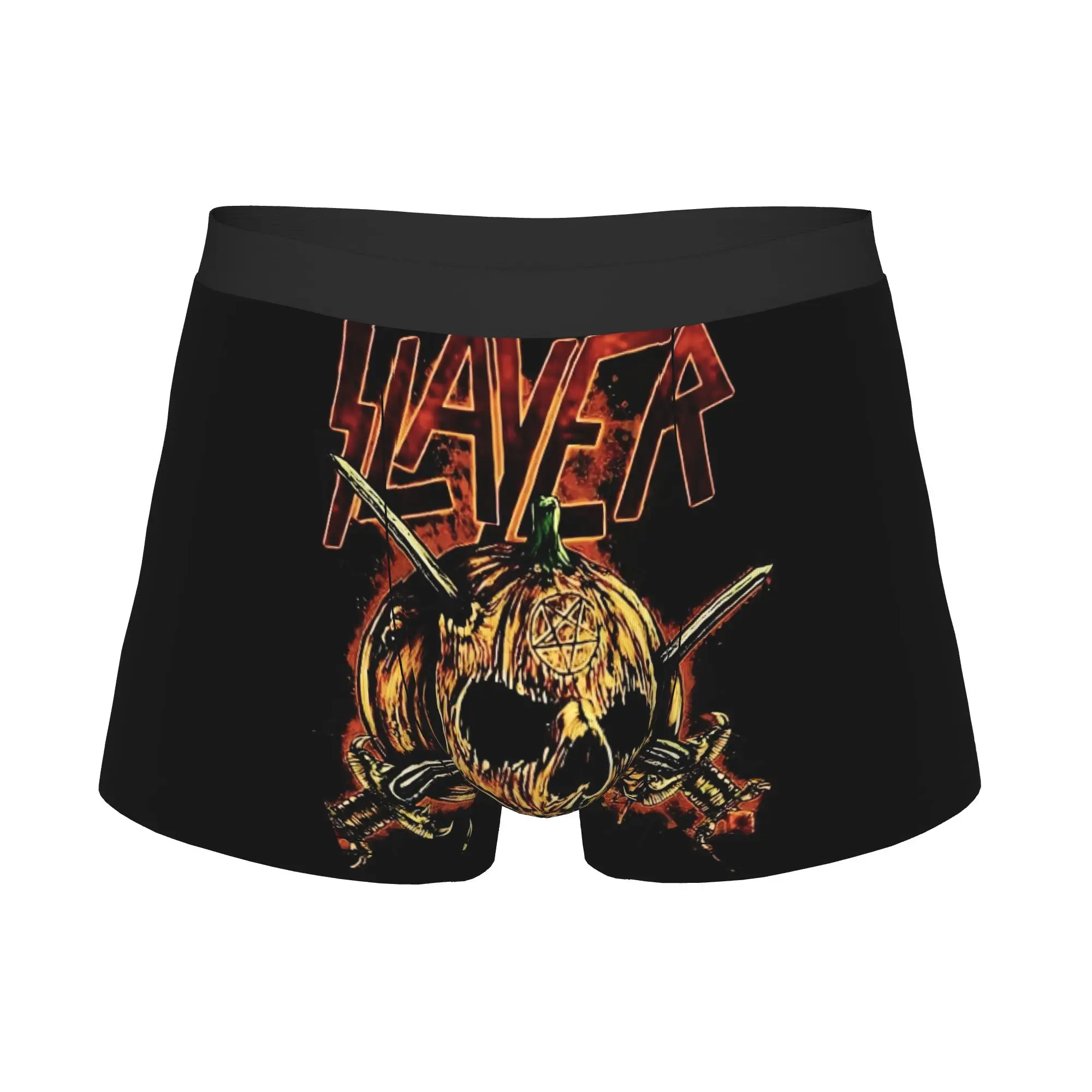 S-Slayers Pumpkin Skull Underwear Male Printed Rock  Boxer Shorts Panties Briefs Breathable Underpants