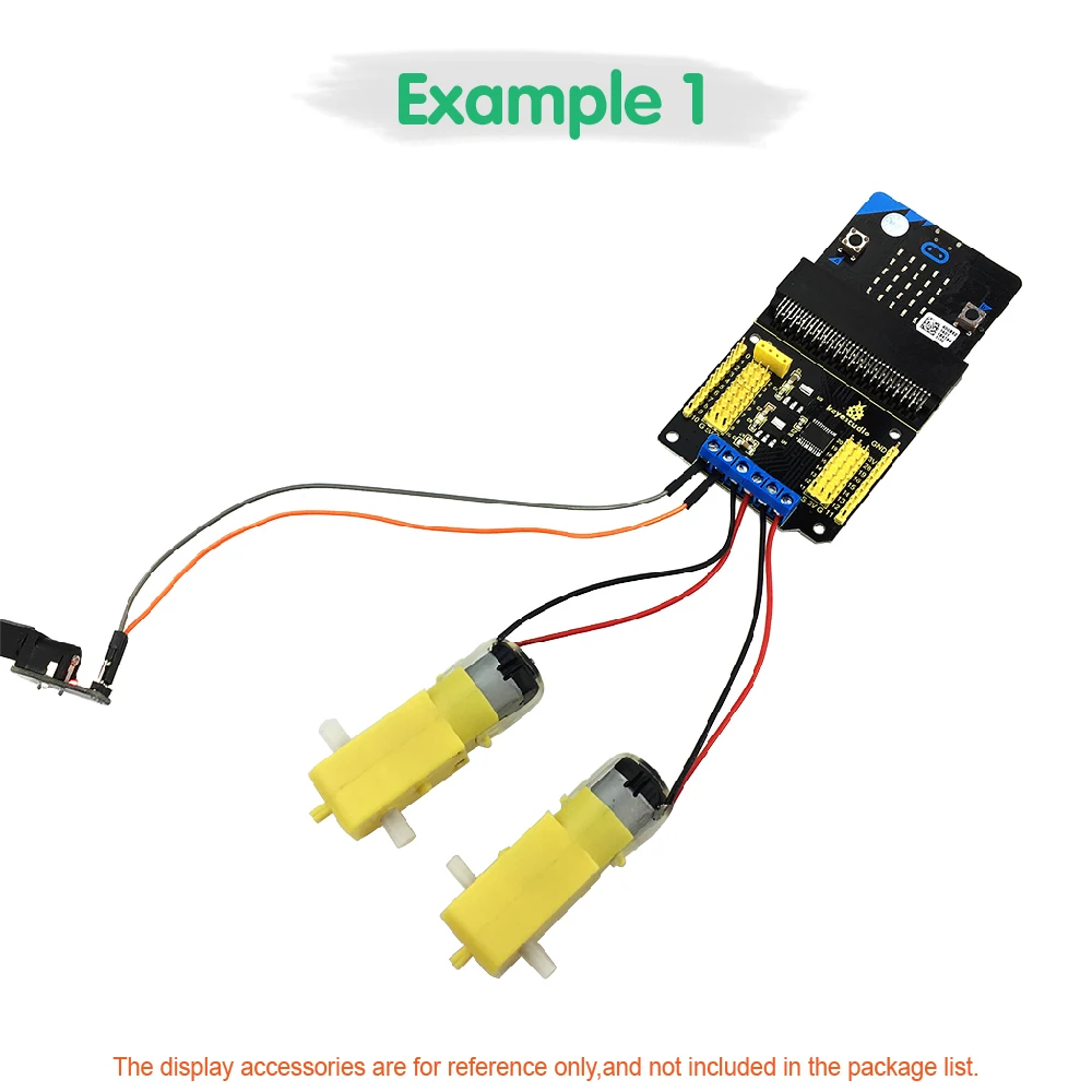 Imagem -06 - Keyestudio-motor Drive Breakout Board para Micro:bit 5x5 Led Matrix e Acelerômetro Suporta Interface de Programação Gráfica Pxt