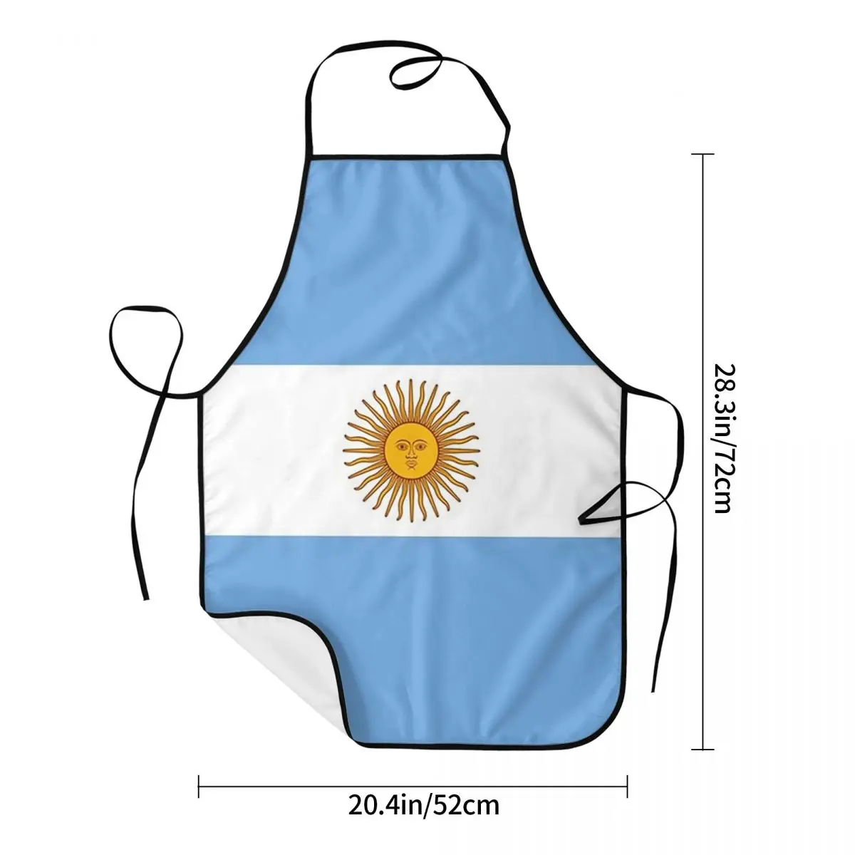 Argentina - Argentinian T-Shirt Duvet Sticker Apron Chef Cooking Baking Tablier Bib Kitchen Cleaning Pinafore for Women Men