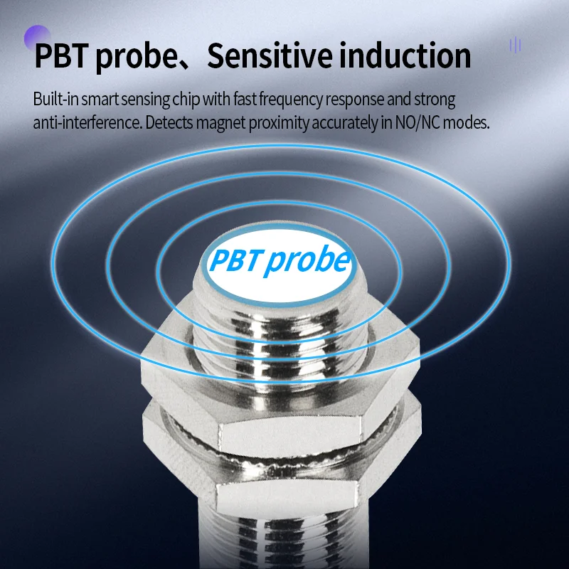 Two-wire proximity switch diameter M8 metal induction sensor NPN normally open PNP normally closed 24V DC two-wire