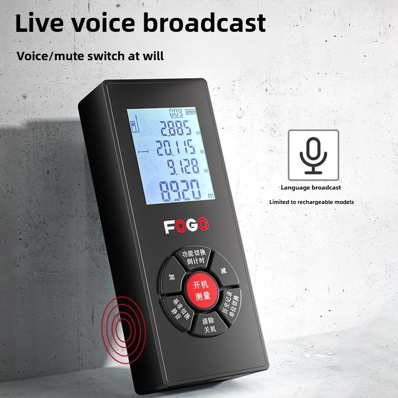 Telémetro láser 50M 80M 100M 120M Mini herramienta de medición láser cinta láser funciones de medición múltiples de alta precisión