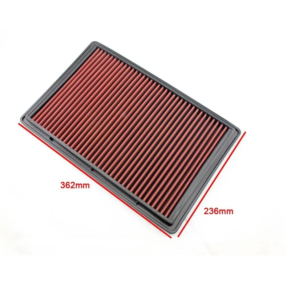 Replacement Panel Sport Air Filter For Mitsubishi Pajero 3 4 Shogun Montero V6 2000-2017 Washable High Flow Air Filter