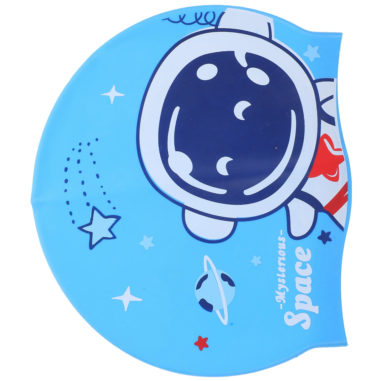 قبعة سباحة من السيليكون، قبعة سباحة كرتونية لطيفة، قبعة سباحة مرنة مقاومة للماء لـ 6-14 قبعات سباحة