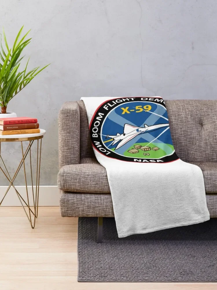 X-59 QueSST The Supersonic Transport of NASA Classic T-Shirt Throw Blanket Picnic Soft Plush Plaid Kid'S heavy to sleep Blankets