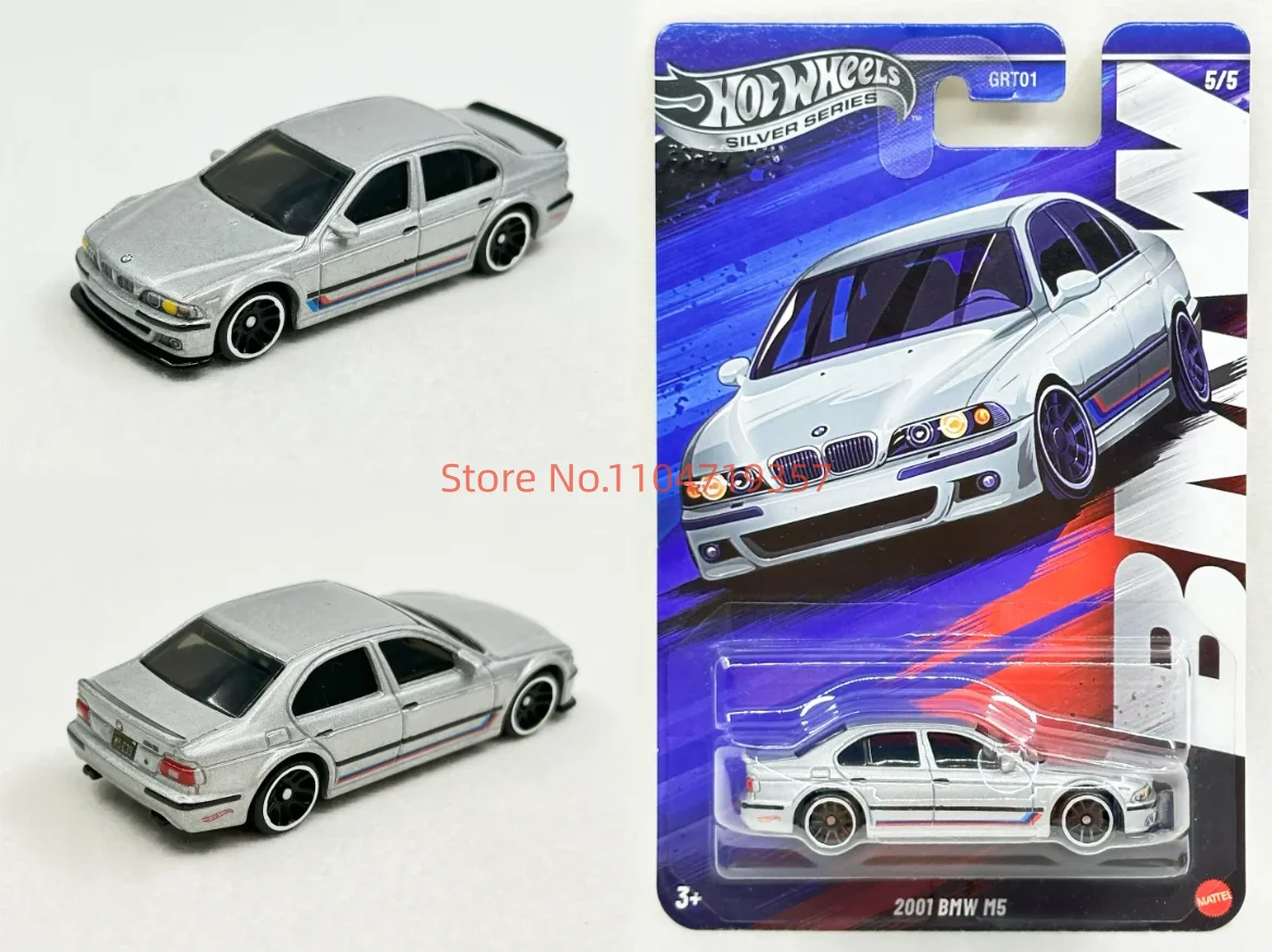 

Hot Wheels Bmw Set 2025 Silver Series M1 M2 M3 M4 M5 Литая под давлением модель автомобиля в масштабе 1:64 Неоткрытая коллекция Grt01 Mdoel Toys