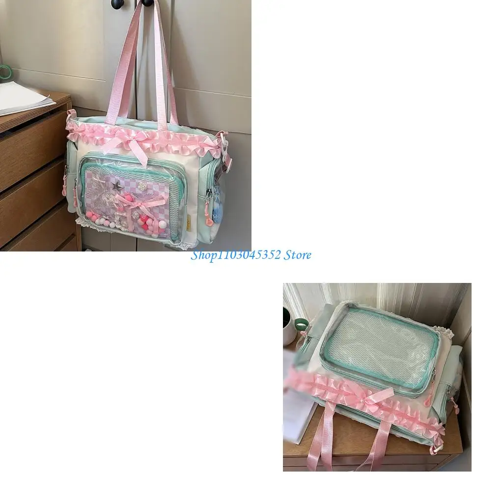 

Clear Shoulder Bag Spacious PU Substance For Otaku Merchandise Display
