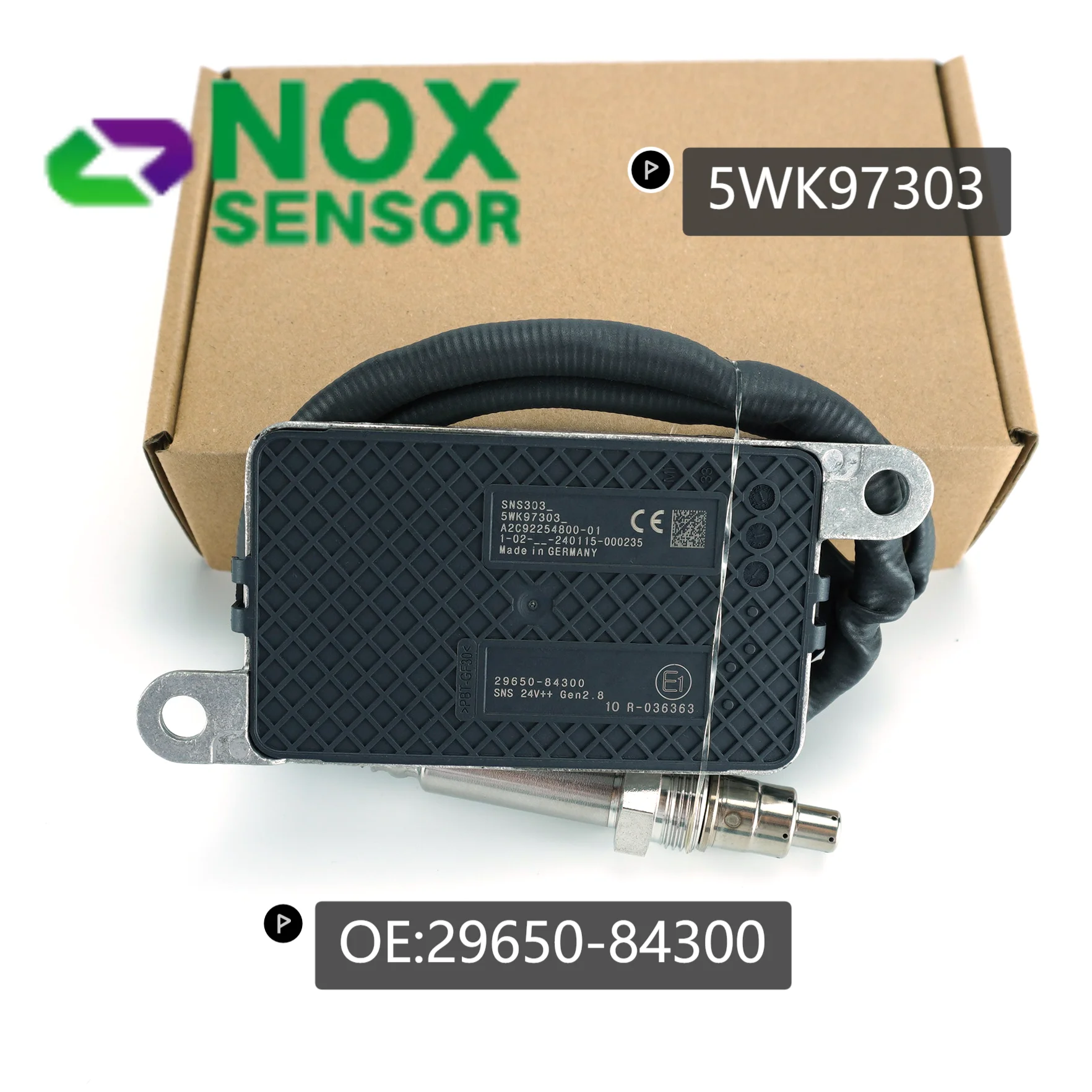 

NEW 5WK97303 2965084300 29650-84320 5WK9 7302 Nitrogen Oxide NOx Sensor 24V For HYUNDAI truck