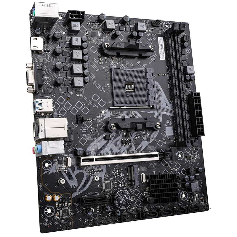 Imagem -06 - Placa-mãe Colorida para Série Ryzen Placa-mãe para Jogos B450 Battle-ax B450m-k M.2 V14 Soquete Matx Am4 5000 4000 3000 Series Ddr4 M.2 Sata3