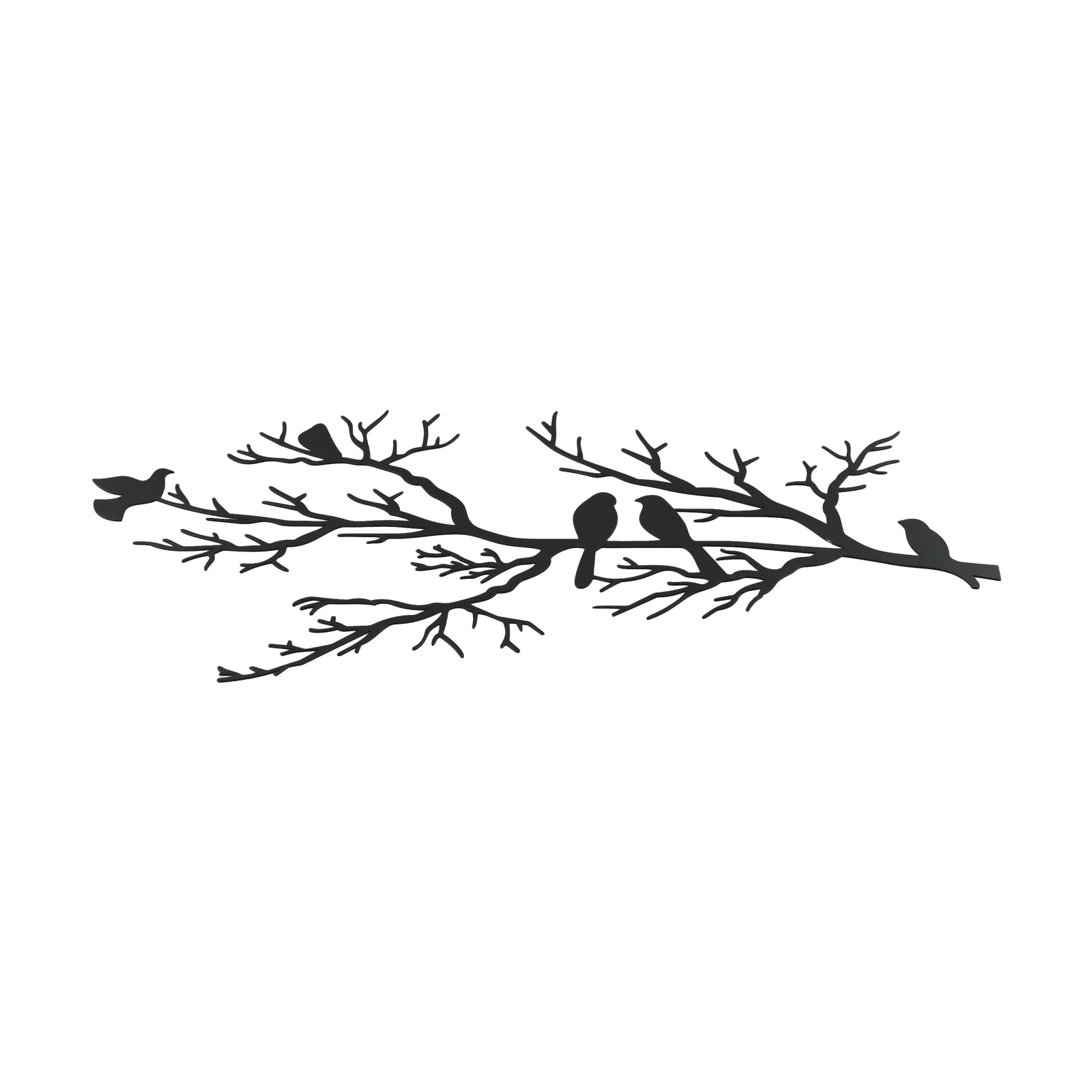 

Металлические настенные художественные птицы на ветке Металлический силуэт птицы Настенная скульптура Настенный знак Настенный художественный декор для офиса, дома, сада