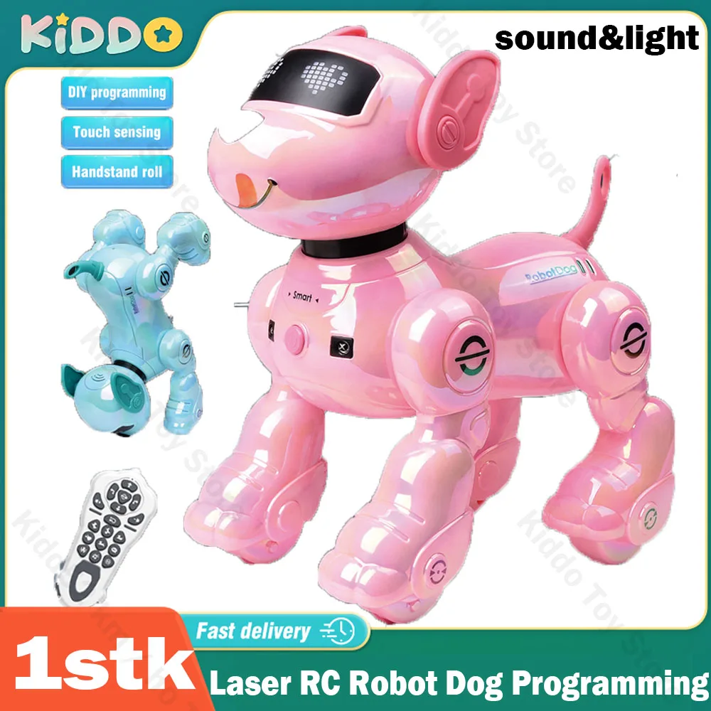 

Smart Electronic Animal Pets Laser RC Robot Dog Programming Walking Funny Singing Dancing Robot Puppy Children's Birthday Gift