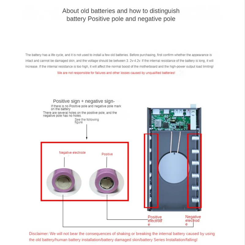 ديي شحن حالة البطارية مع الضوء ، لحام مجانا بطارية تخزين مربع ، حالة باور بانك ، T12 ، 12x18650