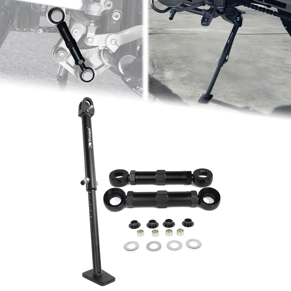 

Motorcycle Adjustable Kickstand Side Stand & Rear Lowering Links Suspension Linkage KLX300 2024 2025 2026 KLX 300 For Kawasaki
