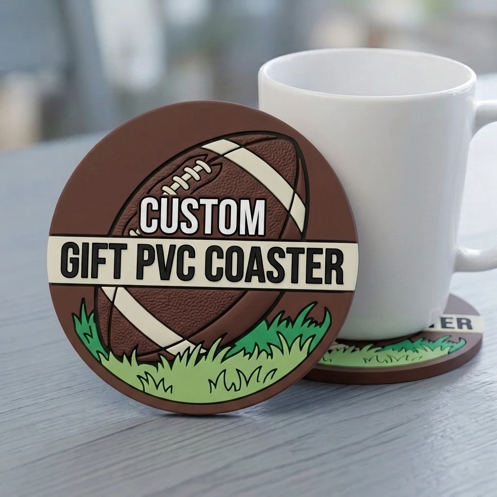 Soft PVC Silicone Rubber Round Coaster Customized Logo Tea Cup Pad Wholesale Factory Price for Kitchen Home Table Decor