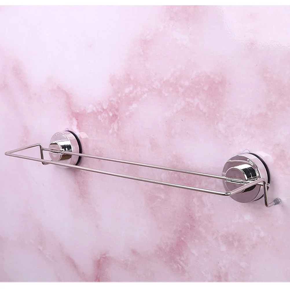

Stainless Steel Strong Adsorption Bathroom Rack No Trace Tool-Free Wall Mount Towel Hanger Storage Accessory