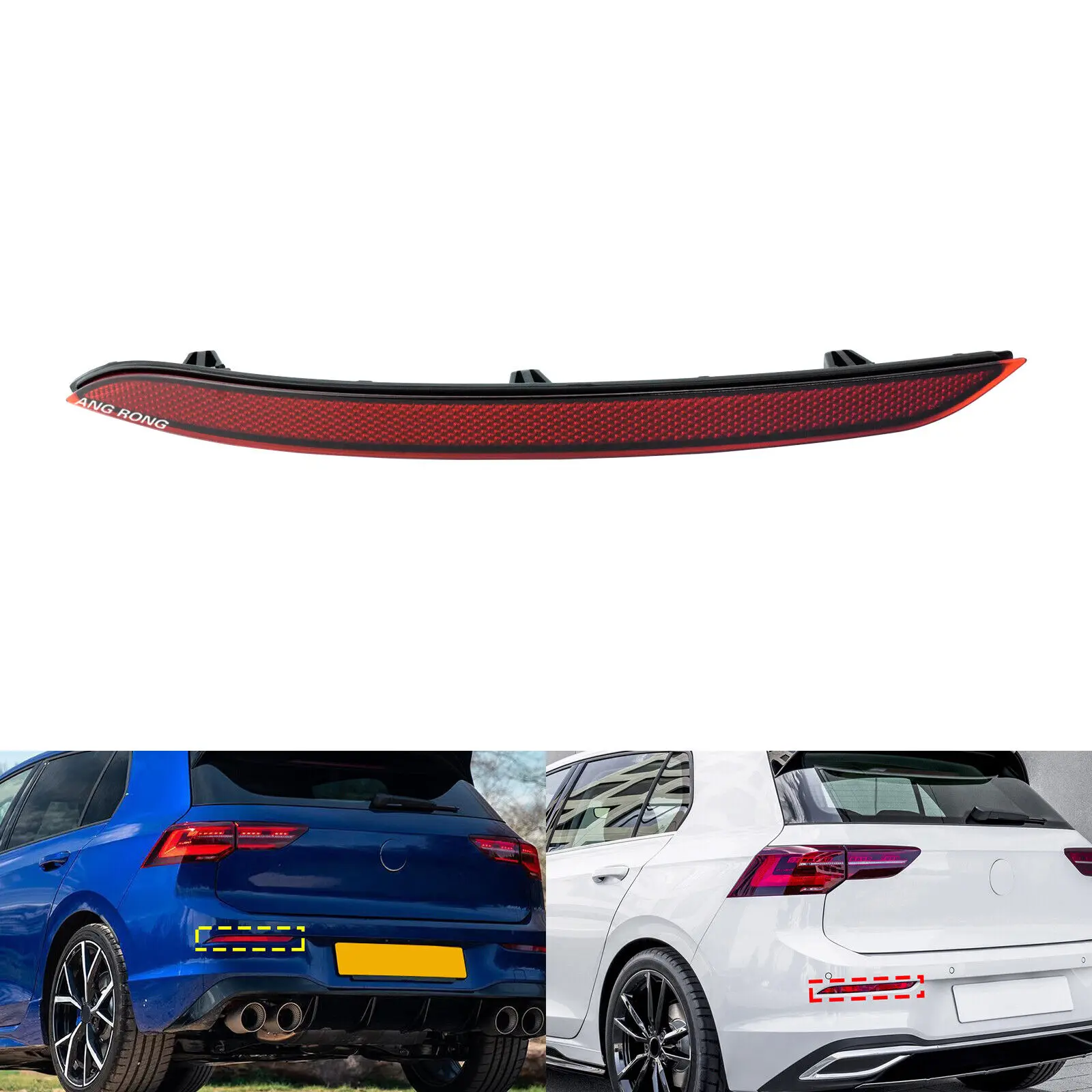 

Красный отражатель заднего бампера в сборе слева 5H0945105 для VW Golf MK8 VIII Hatchback 2019+ Детали кузова автомобиля не подходят GTI GTC