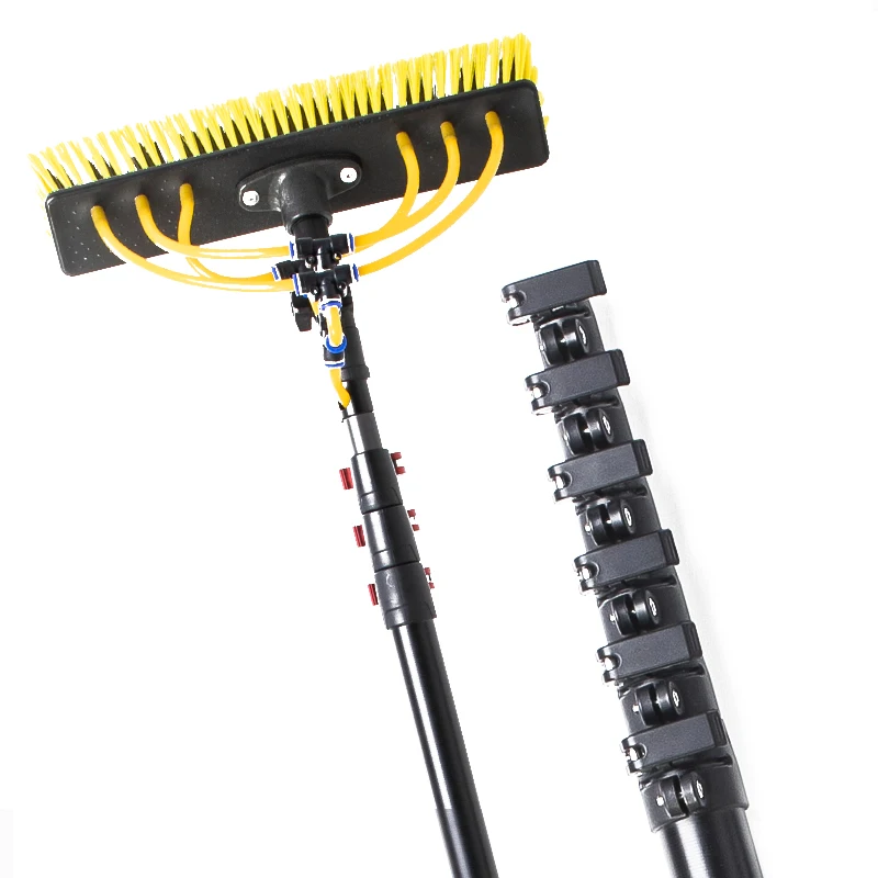 35/40/45ft Carbon Fiber Telescopic Pole, Extendable Water Fed Pole for Window Cleaning