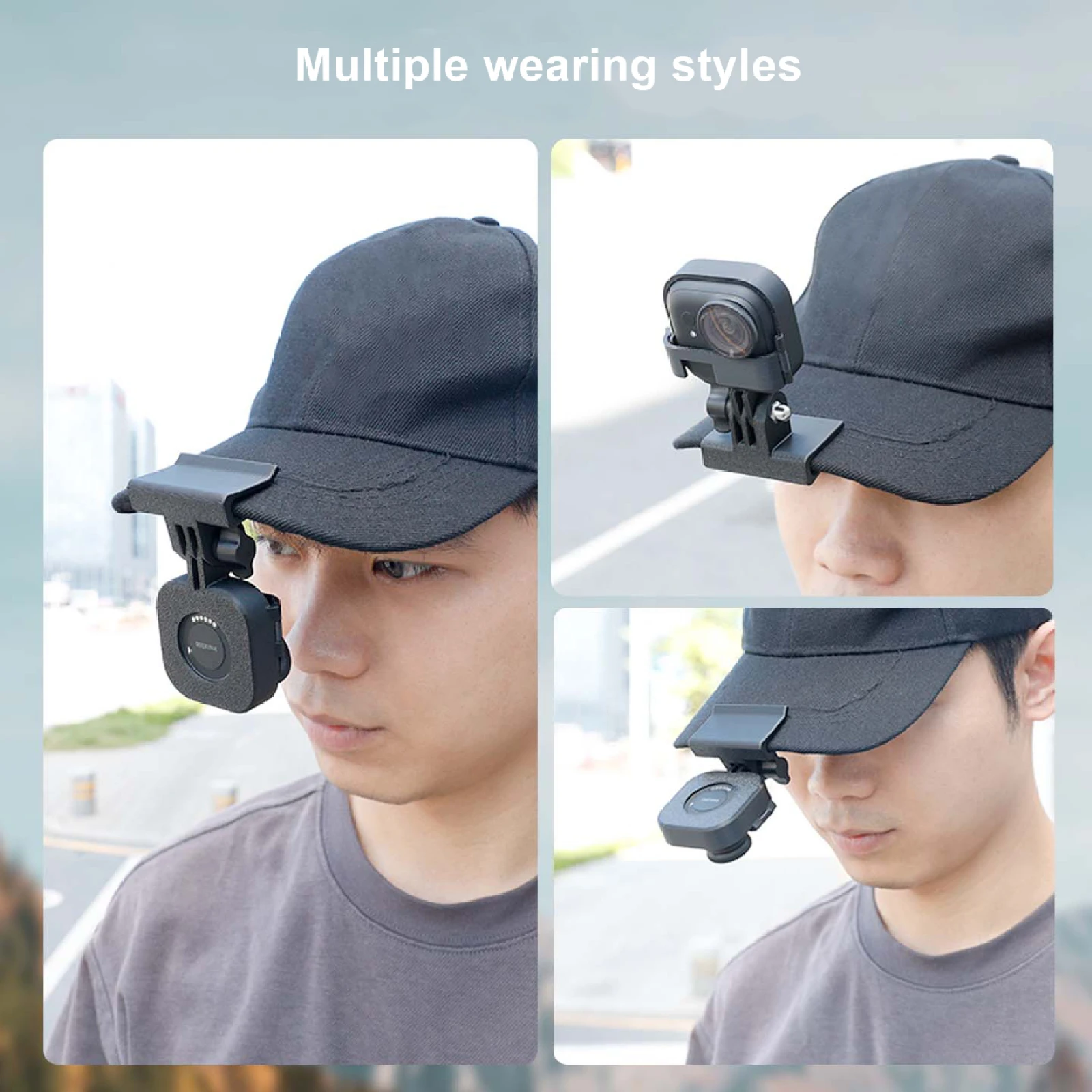 

Camera Hat Clip Mount for Insta360 GO Ultra,Cap Easy Clip Stand Quick Release Baseball Hat Fixed Clamp Hand Free Shooting Holder