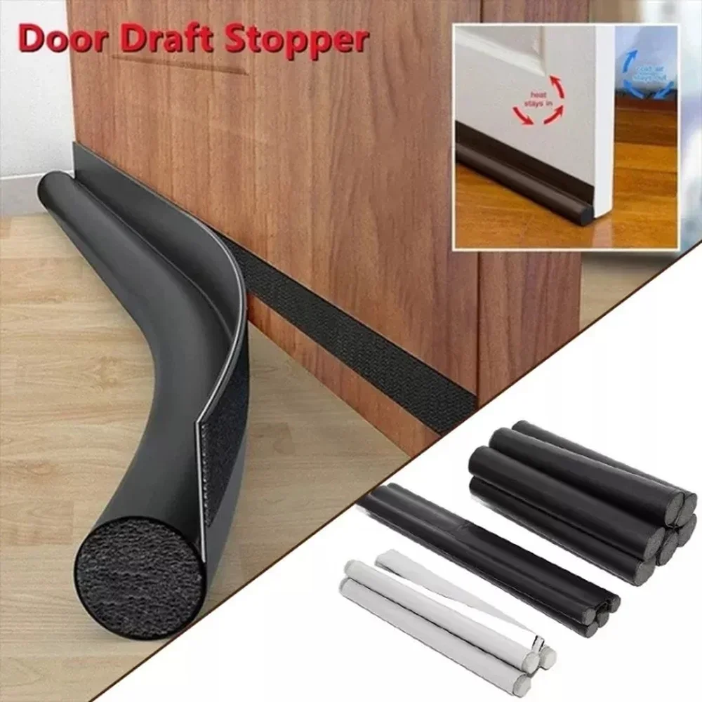 Single Side Self Adhesive Soundproof Tape Leather Weatherstrip Door Sweep for Bedroom House Draft Blocker Isolator Tochtstrip