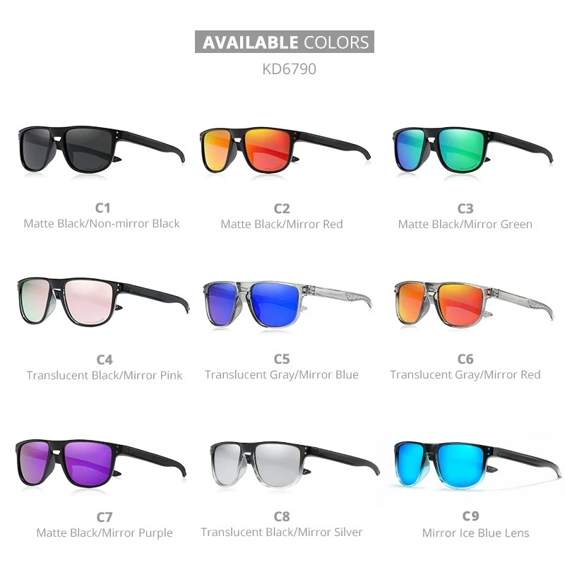 KDEAM 2025 موضة جديدة الرياضة الاستقطاب قصر النظر النظارات الشمسية الرجال نظارات نسائية وصفة طبية البصريات في الهواء الطلق نظارات -0.50 إلى -6.0