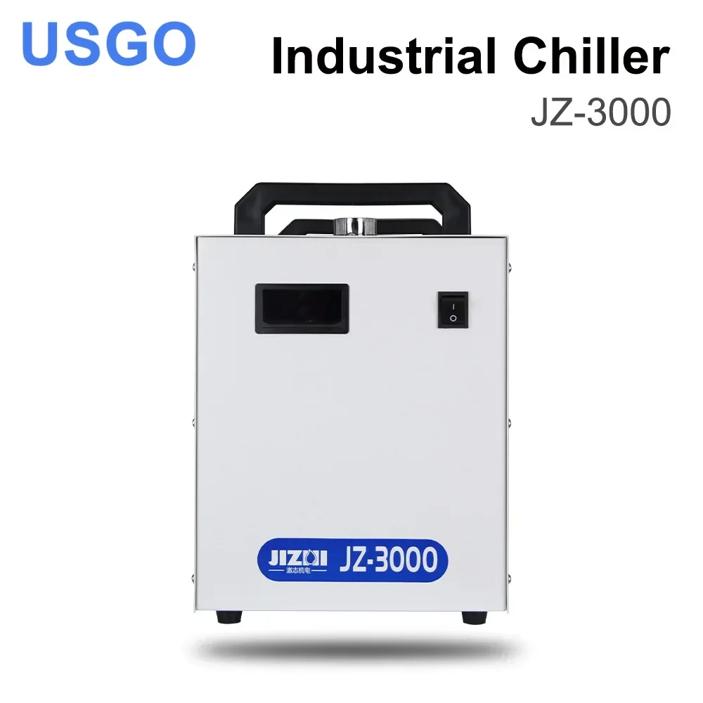 JZ-3000 Industrial Water Chiller for CO2 Laser Engraving Cutting Machine Cooling 60-80W Laser Tube DG110V AG220V