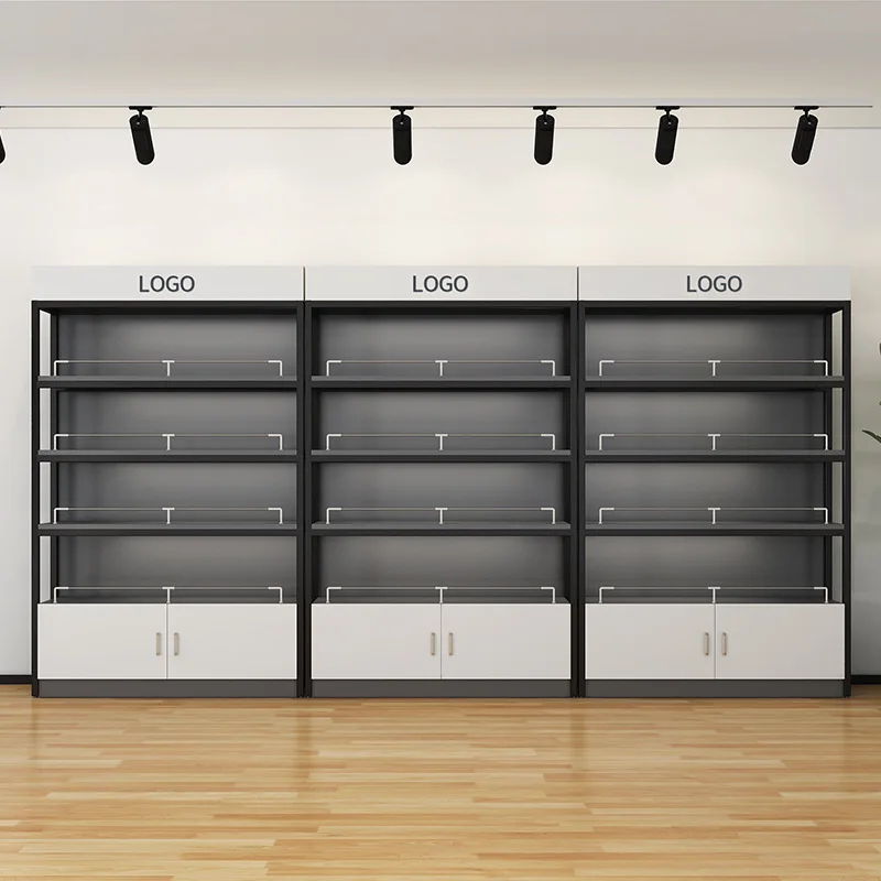 

t Display cosmetics Shelf products Tobacco and alcohol samples Beauty salon Supermarket Multi-layer storage