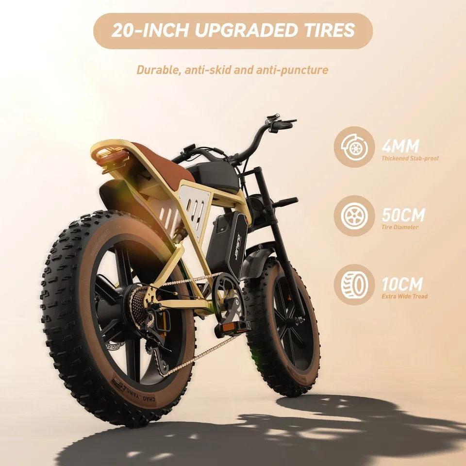 Dual Battery Electric Mountain Bike 48v 750w Motor 7 Speed E-bike For Adult image 3