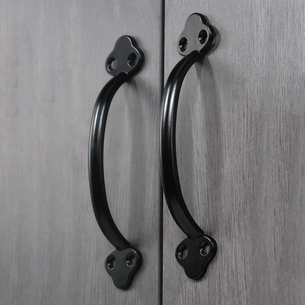 Bronze Arched Cabinet Door Handles Antique Chinese Style Drawer Pulls Luxury Zinc Alloy Cabinet Handles