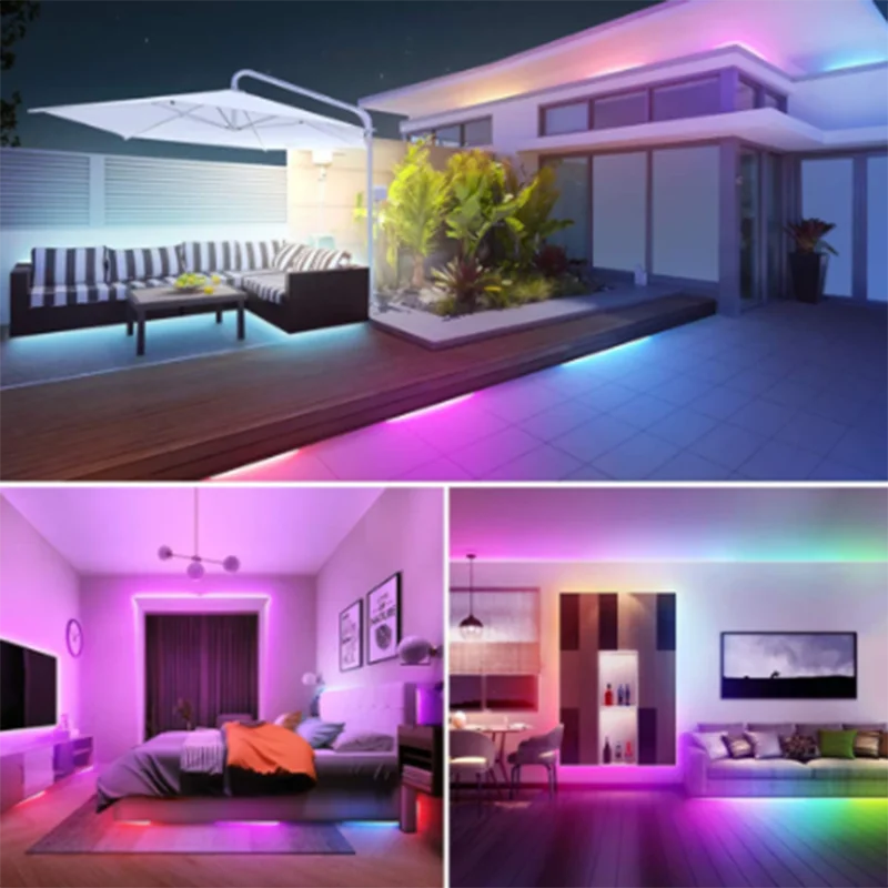 2024 5V LED Strip Light USB 2835 RGB LED Tape 1M 2M 3M Flexible Neon Ribbon for TV Backlight PC Screen Background Lighting