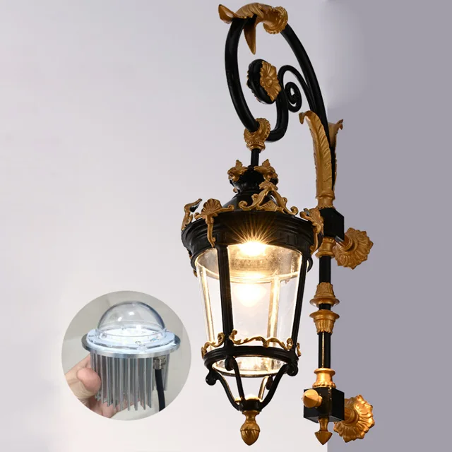 Italian Design Modern Decorative LED Outdoor Wall Light IP65 Waterproof Black Aluminum 3600LM Energy Saving for Garden Yard