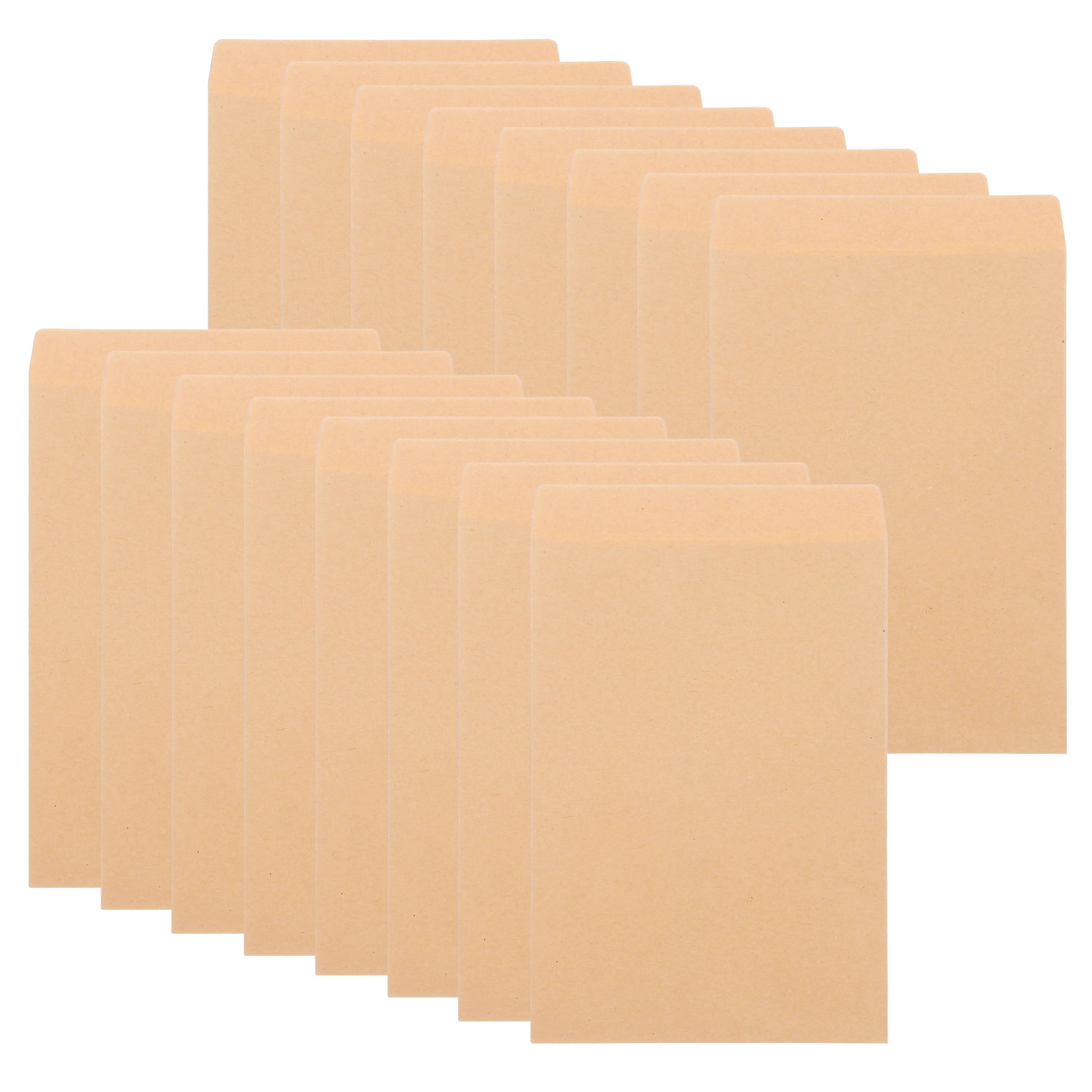 

50Pcs Sturdy Kraft Envelopes Lightweight Non-Deforming for Stationery Storage Greeting Cards Letters Photos Small Accessories