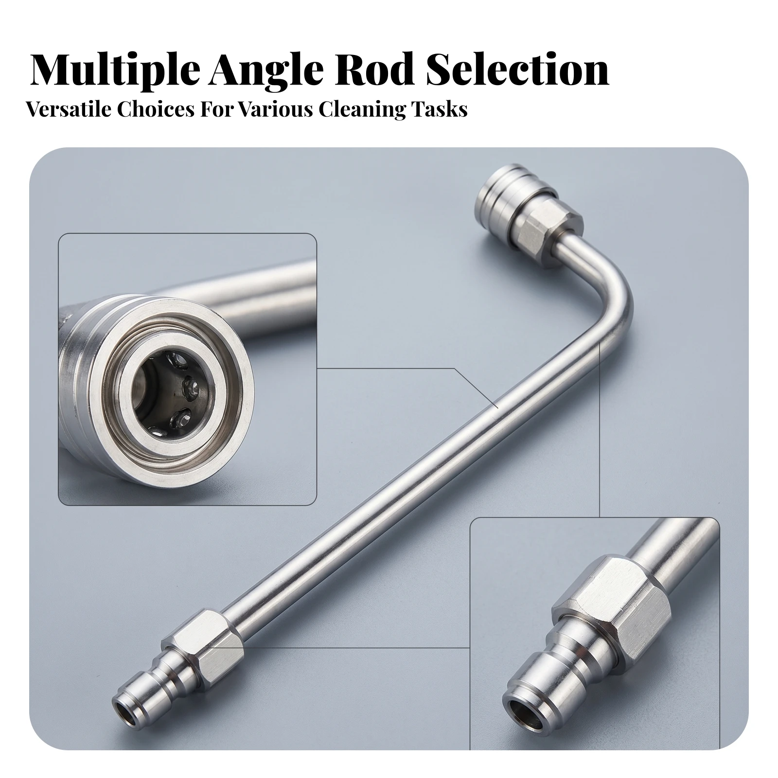 Quick Attach Air Conditioner Cleaning Rod Home Cleaning Extension Stick for Appliance Cleaning Narrow Spaces