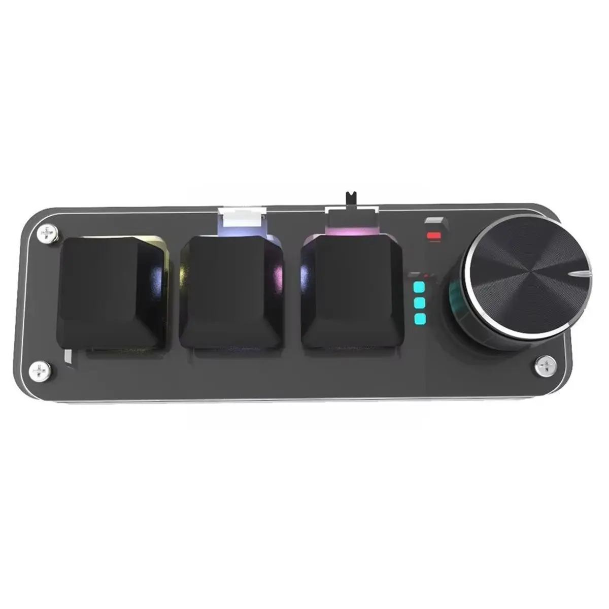 A64I Macro Mechanical Keyboard RGB Mini Gaming Custom Programming Switch 3 Keys 1 Knob 2.4G Wireless Bluetooth Knob Keypads
