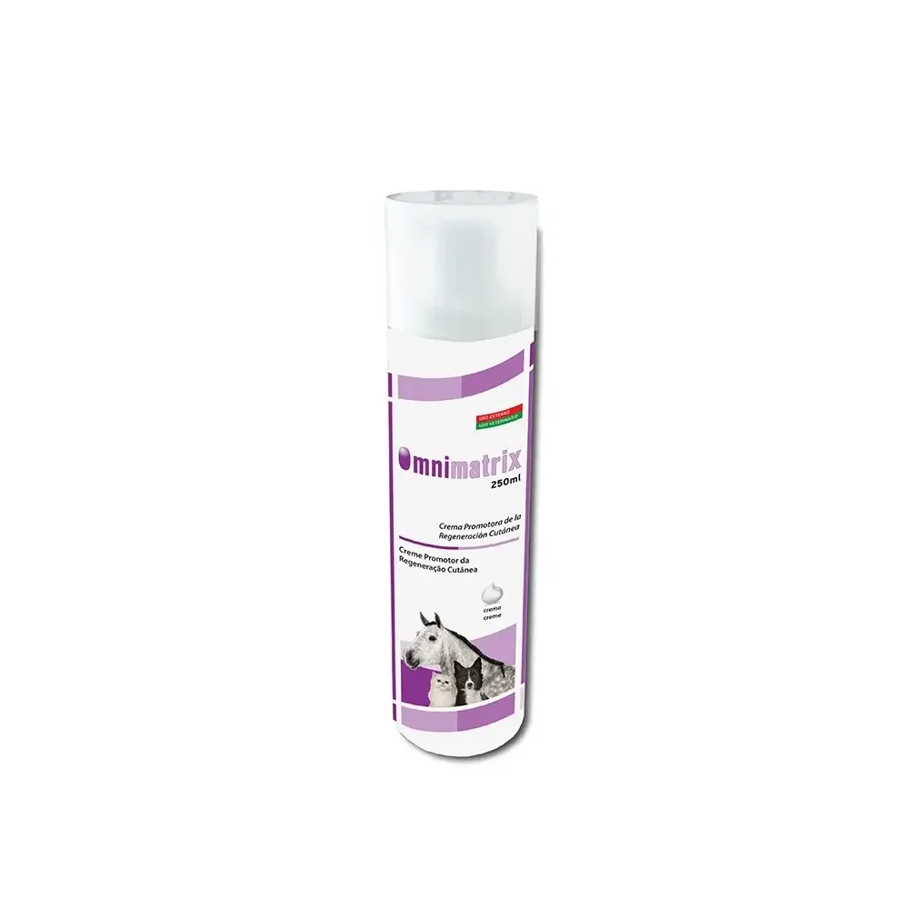 OMNIMATRIX Crema 250 ml pomada cicatrizante y regeneradora de la piel para perros, gatos y caballos Hifarmax