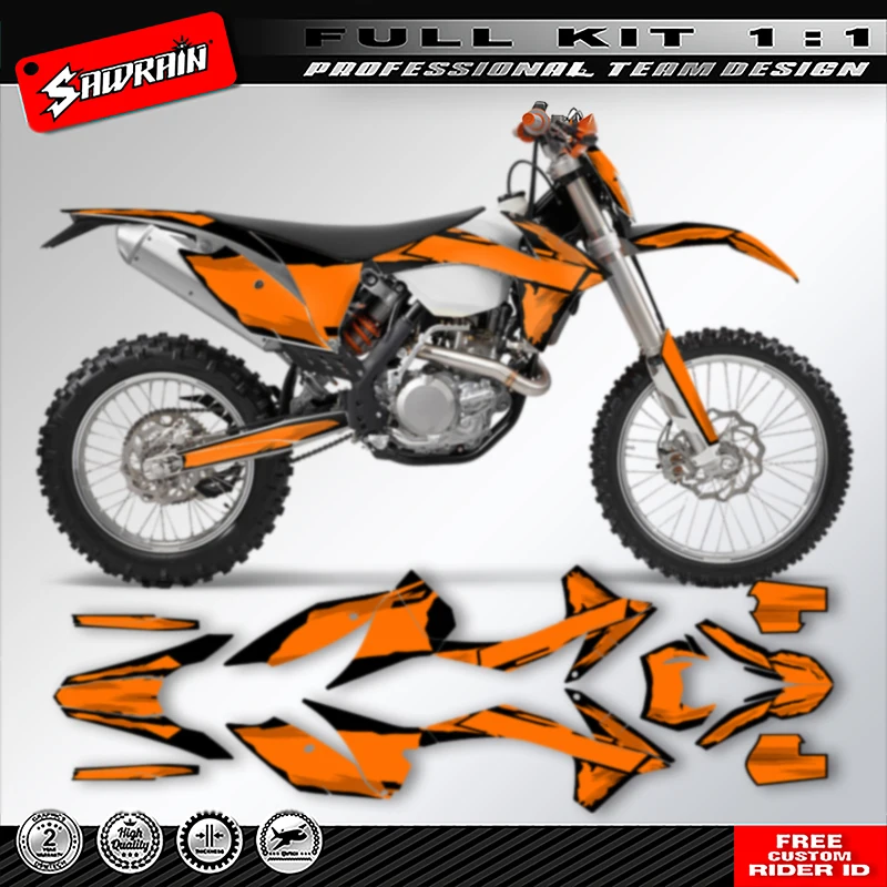 

Мотоциклетные графические фоны Sawrain, наборы наклеек для SX SXF 2011 2012, EXC XCW 2012 2013 011 KTM