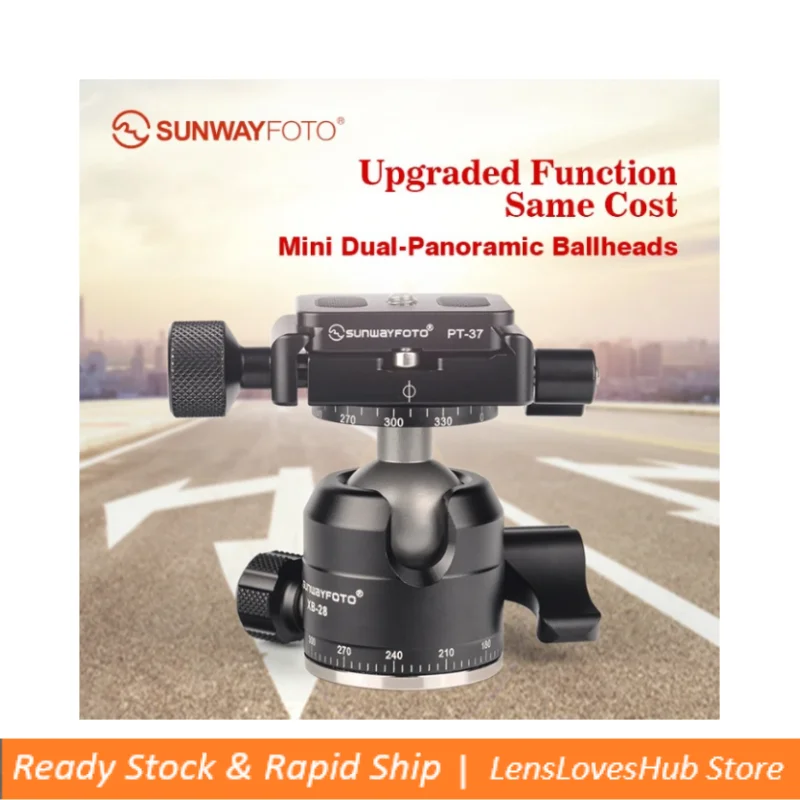 

SUNWAYFOTO XB-28II Tripod Mini Ball Head for DSLR Camera Tripod Ballhead Professional Aluminum Monopod Panoramic Ball Head