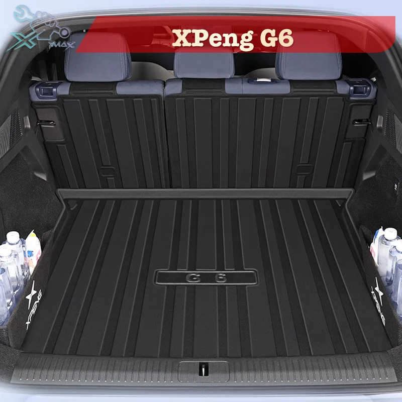 

For XPeng G6 2023-2024 TPE Custom Fit Car Trunk Mat All Season Black Cargo Mat 3D Shaped Laser Measured Trunk Liners