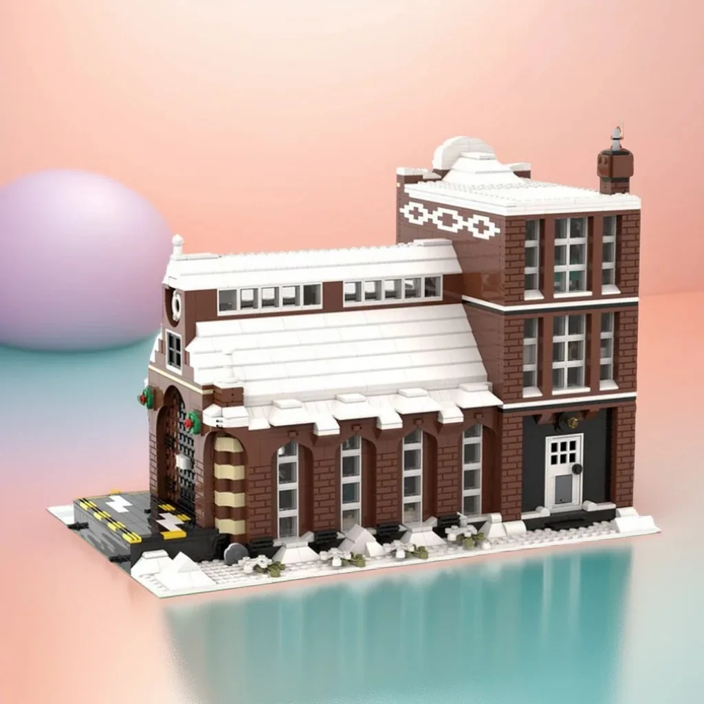 3071pcs MOC Modular Buildings Old Factory - Home Alone Modification Model Building Blocks Toys Christmas Gifts Construction Idea