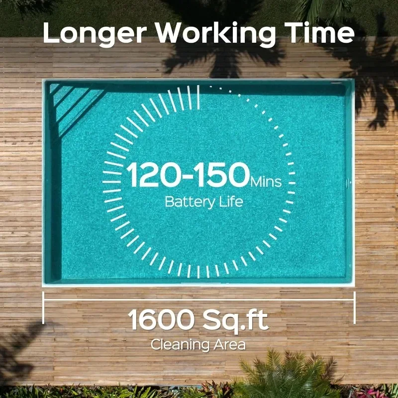 Пылесос для бассейна для подземных бассейнов, беспроводной робот-пылесос для бассейна, роботизированные пылесосы для бассейна