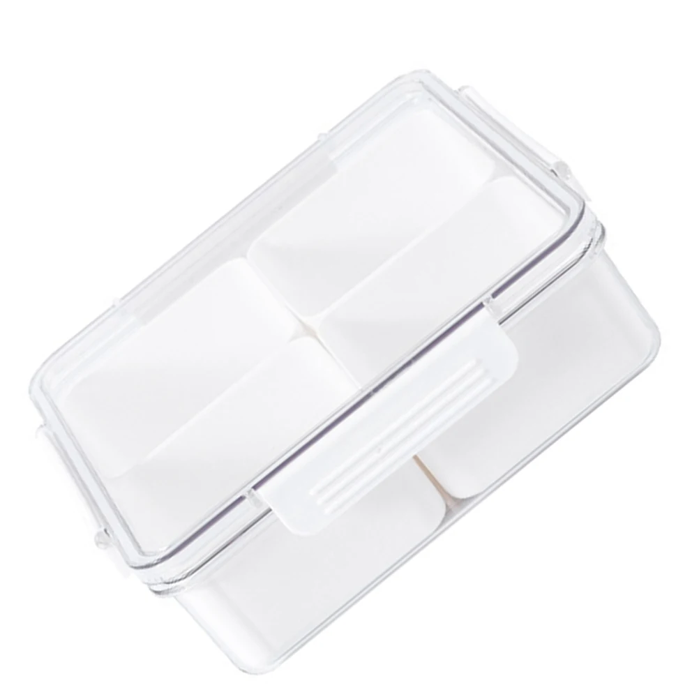 

Dry Snack Dried Fruit Plate Platter Car Organizer Divided Container with Lid