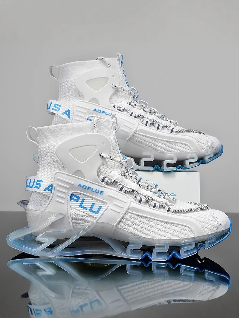 

High-Top Men's Shoes 2026 New Winter Large Size Casual Running Basketball Shock Absorption Trendy Sports Shoes
