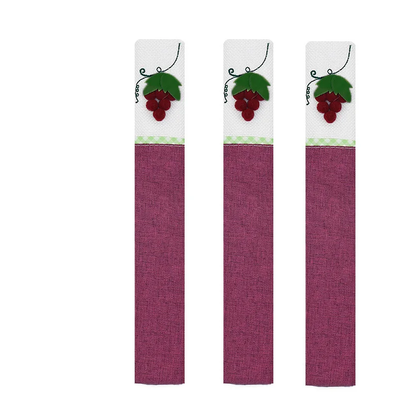 3pcs/set Cotton Refrigerator Door Knob Cover Home Decor Oven Door Handle Cover Handles Anti Skid Protector Gloves