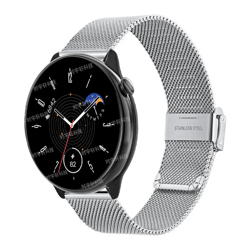 20mm Milanese Strap For Amazfit GTR Mini Smart Watch Band Metal Bracelet For Amazfit GTS 4 3 2E 2/Bip U Pro/S Lite Women Correa