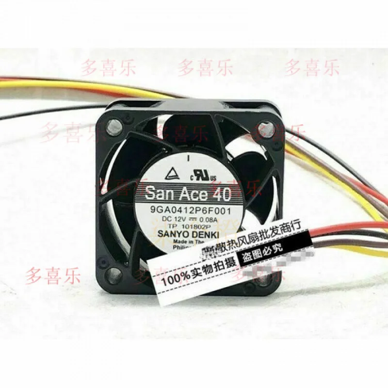 

ZMZM для 9GA0412P6F001 12 В 0,08 А 4020 4 см охлаждающий вентилятор с ШИМ 4-проводной # А6–37