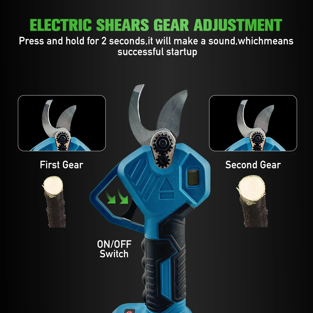 Makita – sécateur électrique sans fil 30MM, 2 vitesses, ciseaux portables sans balais, outils électriques de coupe de Branches d'arbre pour broche de batterie