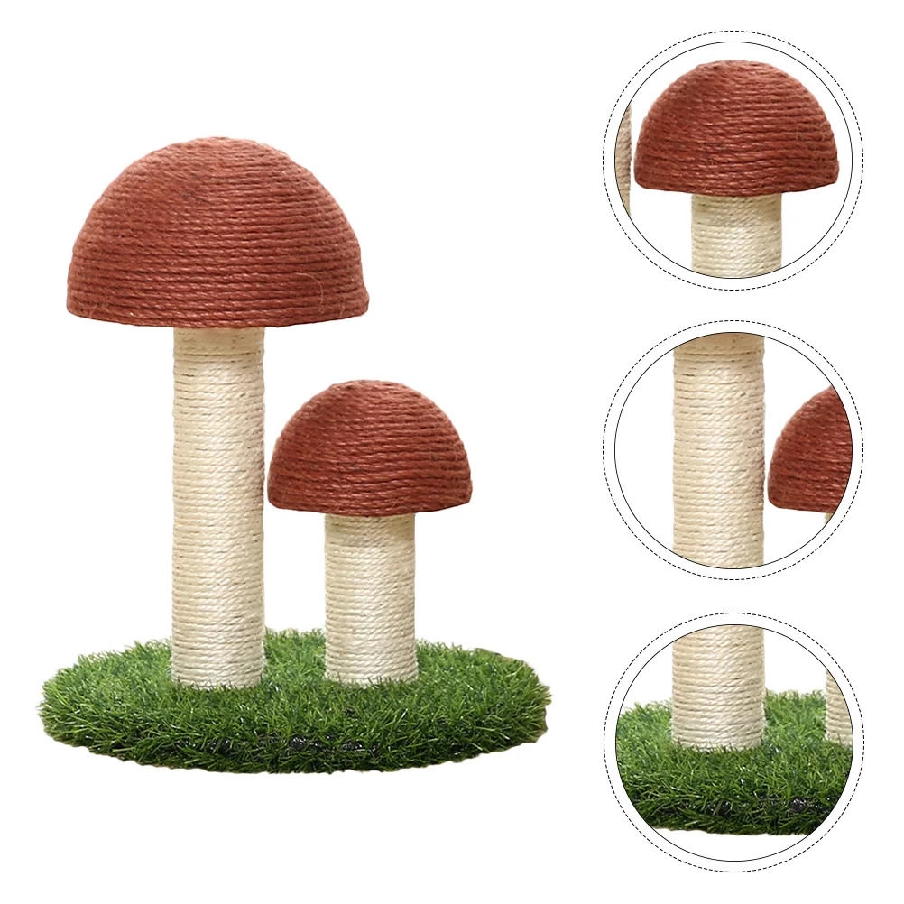 Peel and Stick Tile Sticker Cat Climbing Frame Watch Scratching Post Mushroom Shape Scratcher