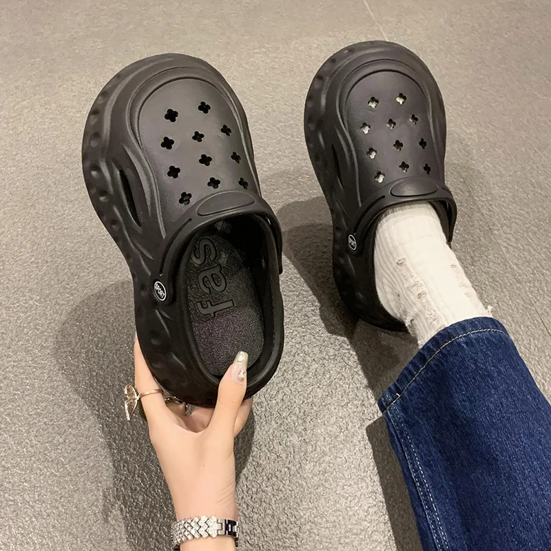 2025 sommer Herbst Plattform Hausschuhe Frau Männer Mode Clogs Mit Niedlichen DIY Hund Schnürsenkel Paare Indoor Straße Rutschen Plus Größe – Detail 12