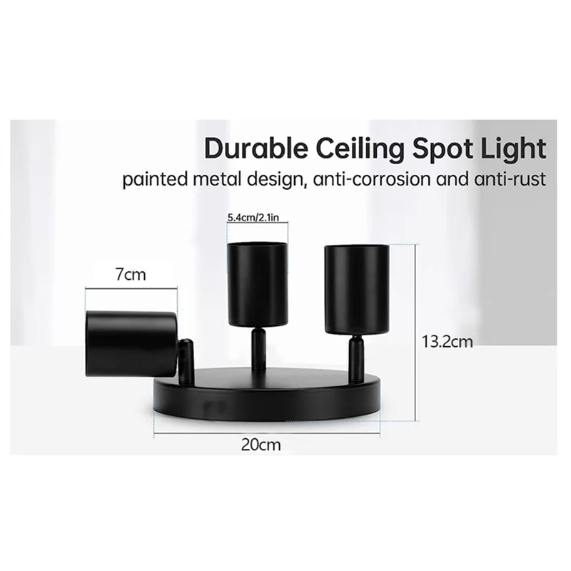 โคมไฟสปอร์ตไลท์ติดเพดาน AB66 สำหรับห้องนั่งเล่น ห้องนอน ทางเดิน ไฟส่องสว่างแบบติดเพดาน ปรับทิศทางได้