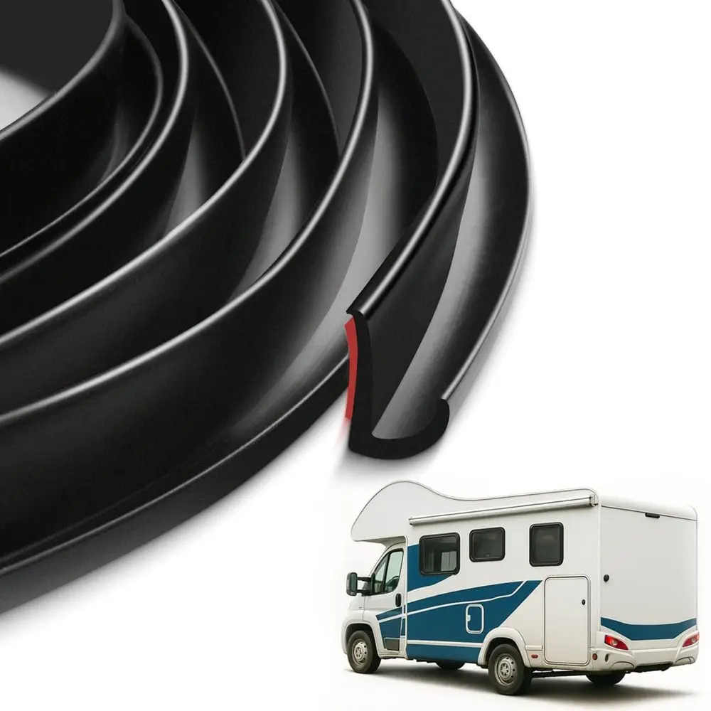 

Самоклеящийся силиконовый резиновый водоотвод для крыш RV, 1/5/6 м, J-образный дизайн, УФ-стойкий, для защиты от непогоды